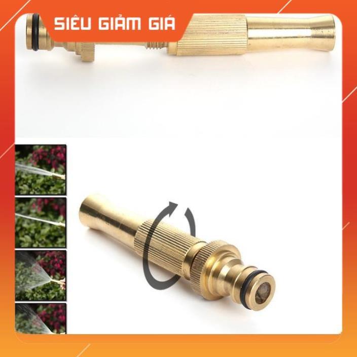 Bộ dây vòi xịt nước rửa xe, tưới cây . tăng áp 3 lần, loại 15m 206587 cút sập,nối vàng+tặng mở chai