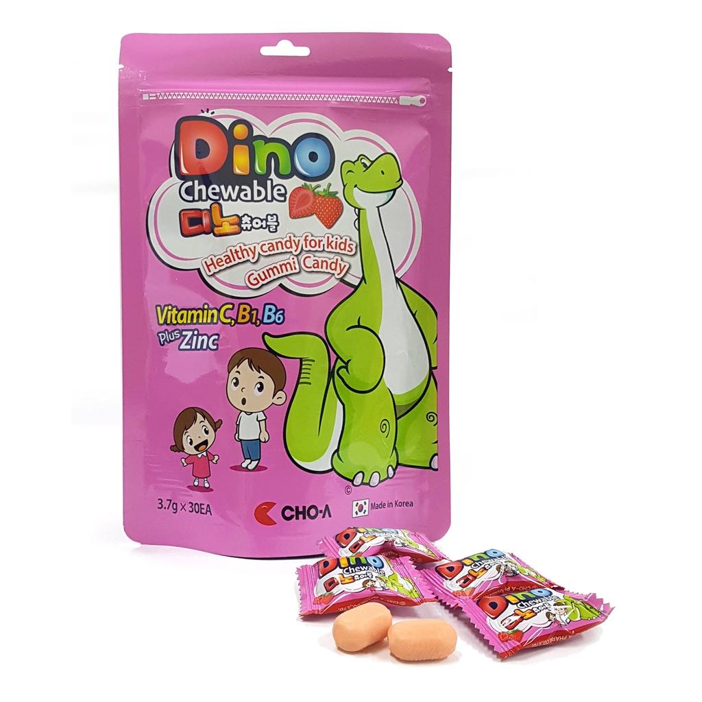 Kẹo Dâu Tây Dino Chewable Strawberry