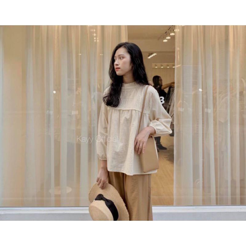 Áo Babydoll tay bo Quảng Châu