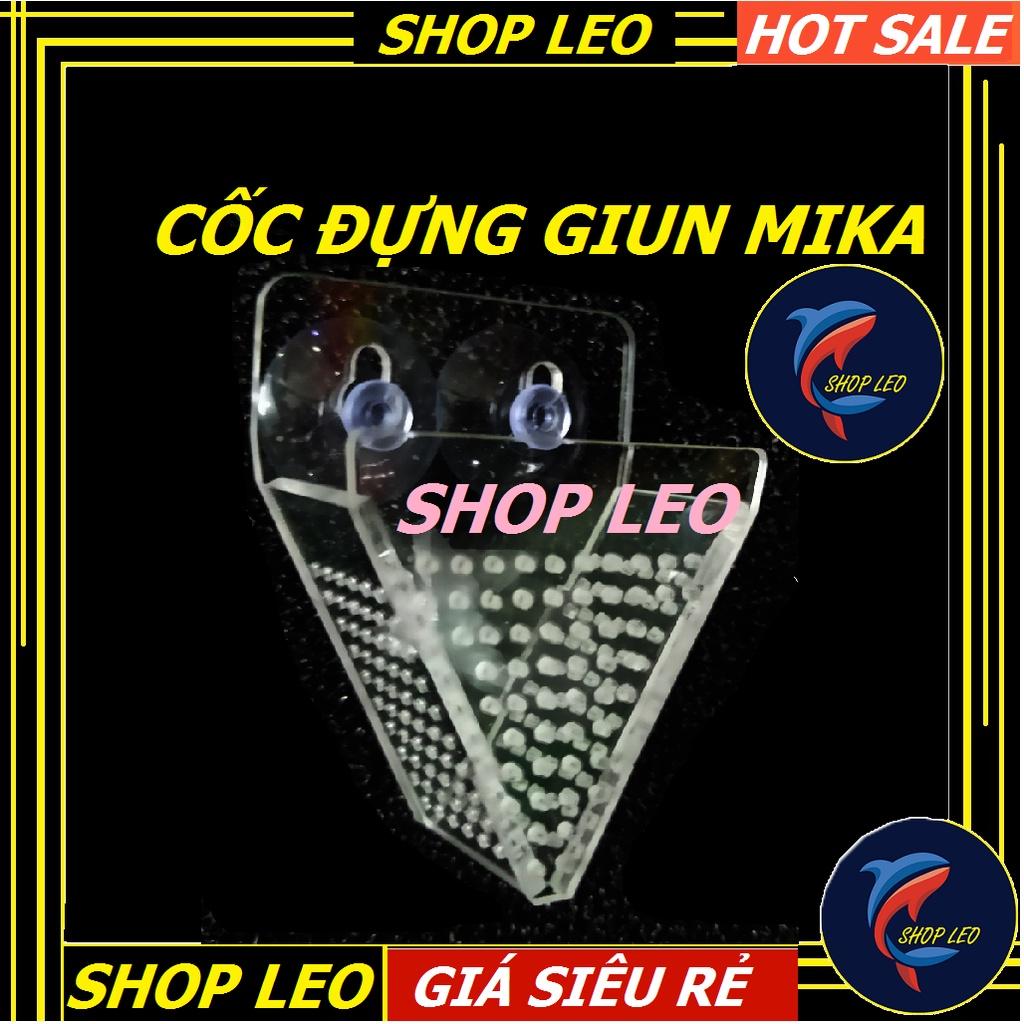 Cốc đựng giun mika (Size to) - Phễu đựng trùn chỉ - phụ kiện cá cảnh - thủy sinh - shopleo