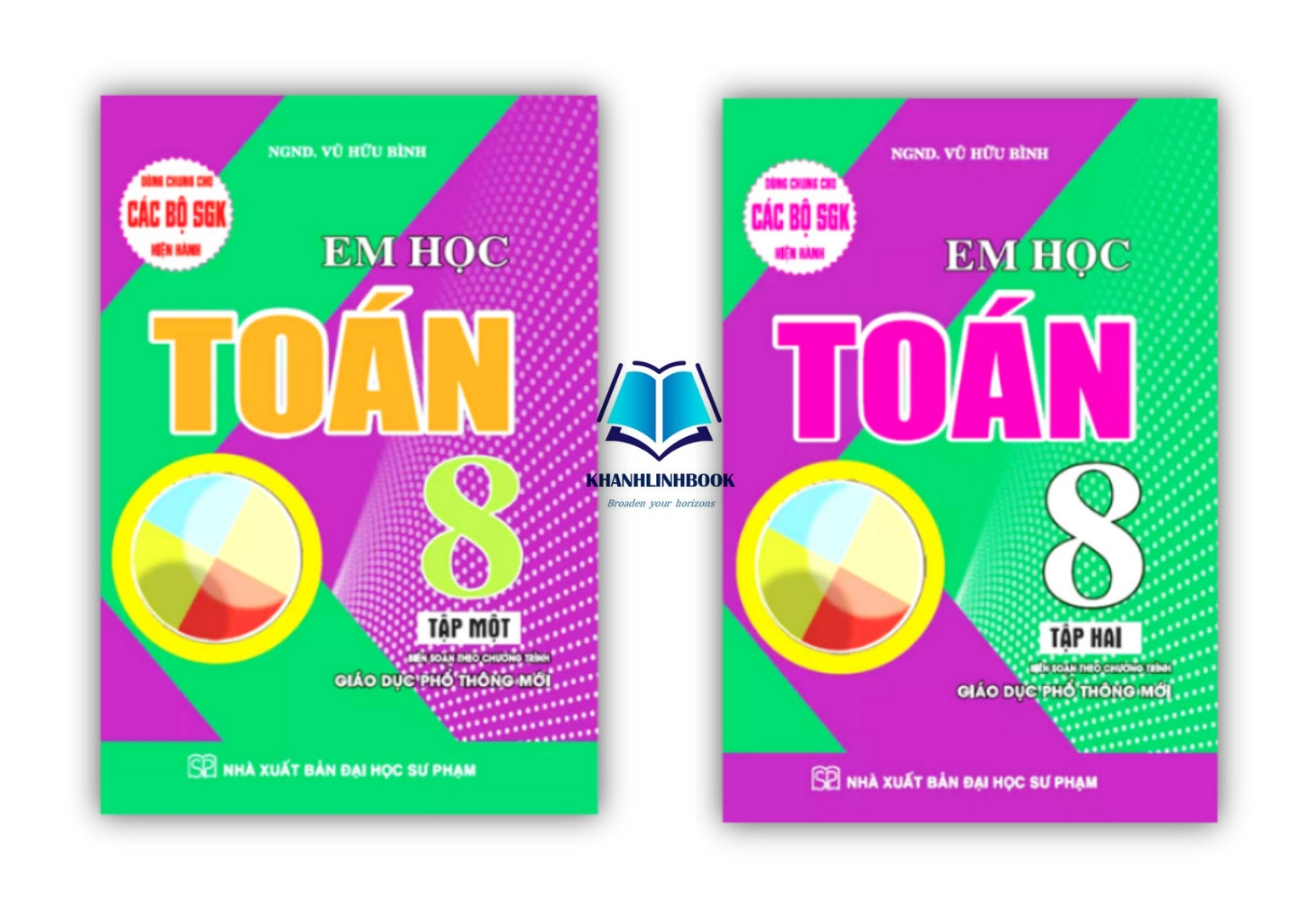 Sách - Combo Em học toán 8 - tập 1 + 2