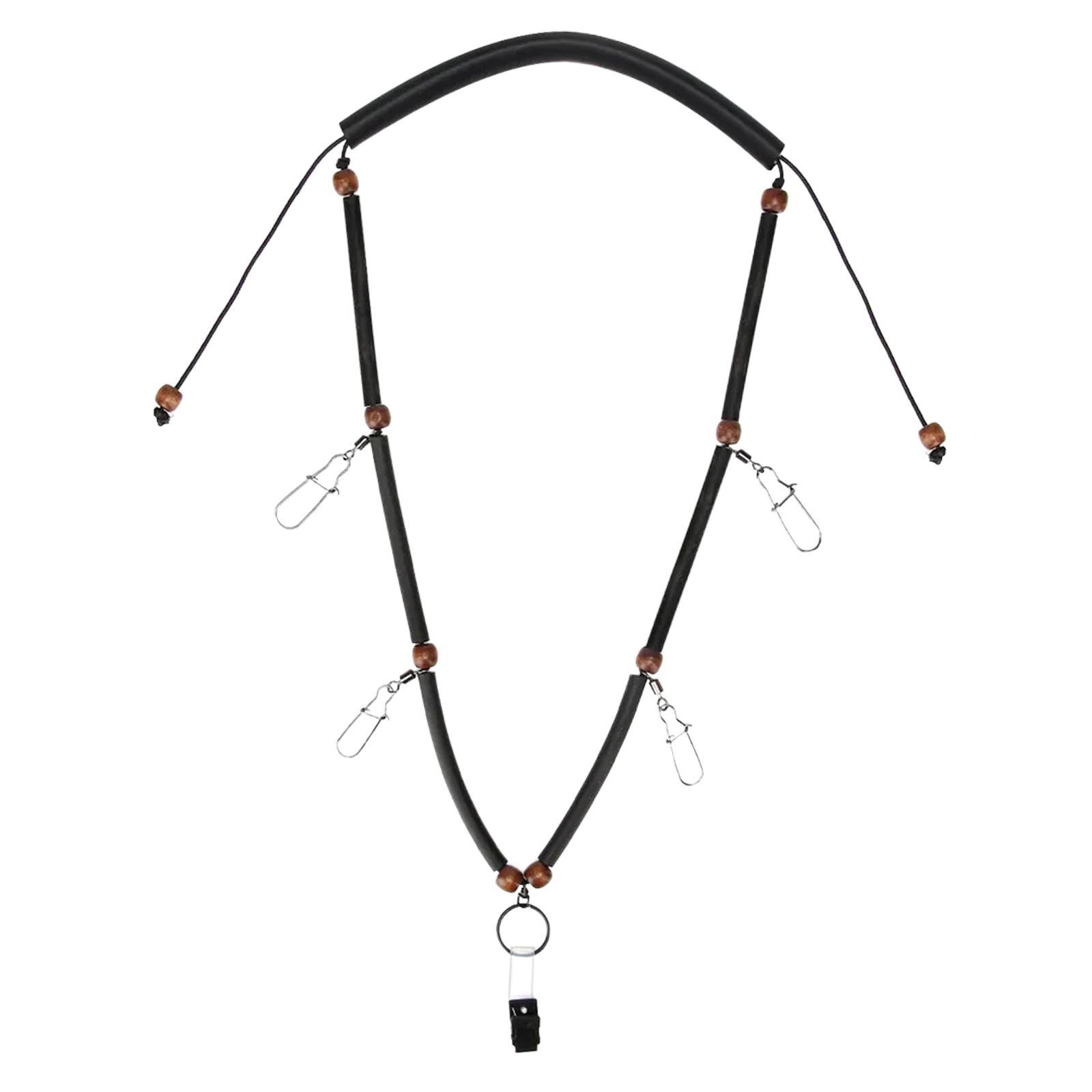 Fly Fishing Lanyard Fly Fishing Tool Holder Lanyard Hanging Necklace, Durable Storage Fishing Accessories Fishing Tools Carrier for Camping