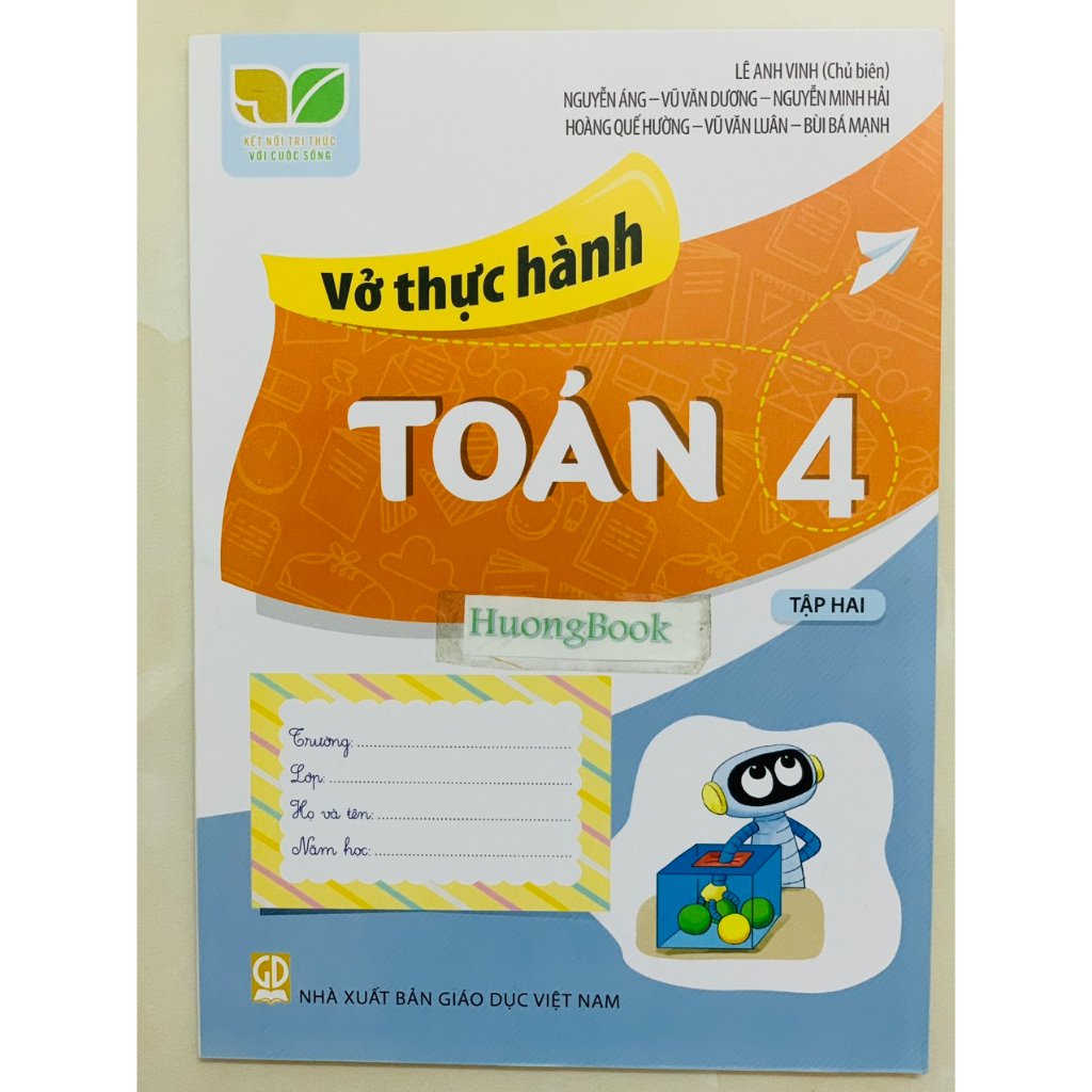 Sách - Combo Vở thực hành toán 4 tập 1 + 2 ( kết nối )