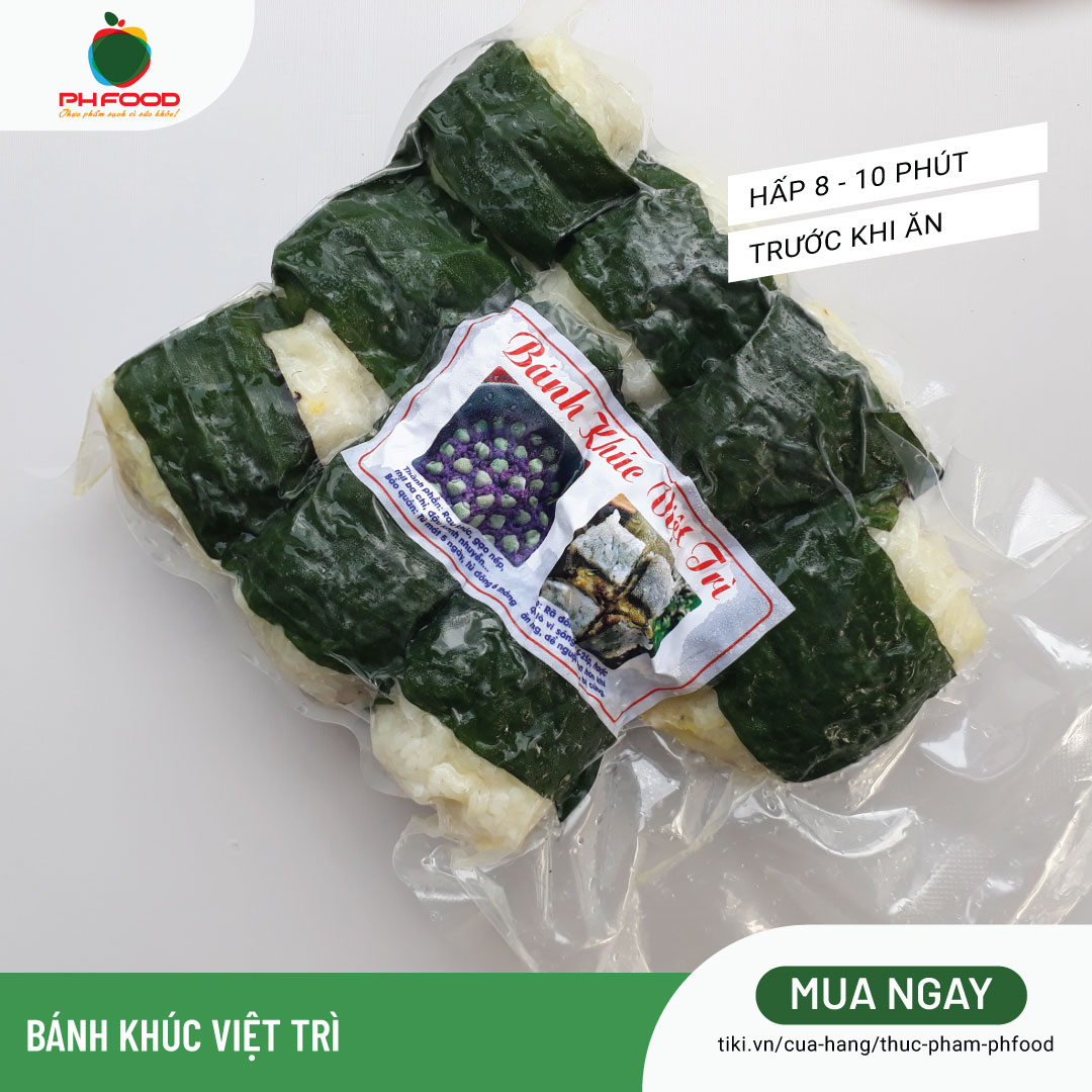 - Bánh Khúc Việt Trì - Túi 10 Cái Trắng - Đông Lạnh