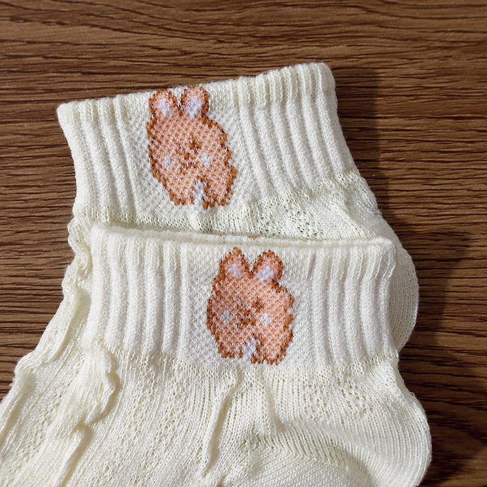 Vớ Thể Thao Bằng Cotton Mềm Mại Thoáng Khí Khử Mùi In Họa Tiết Dễ Thương Cho Nữ