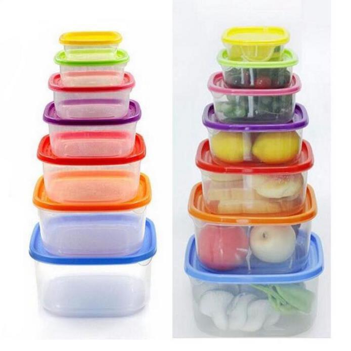 Set 7 hộp nhựa đựng thực phẩm