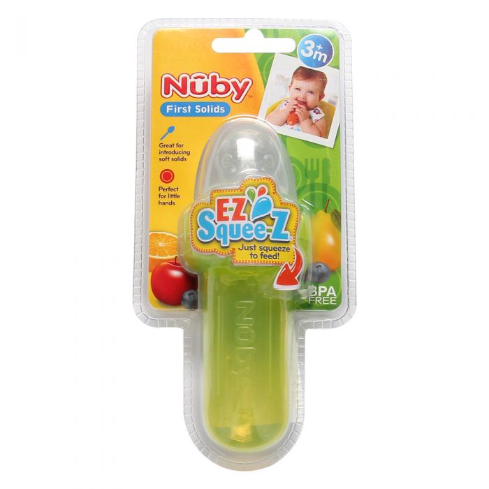 [ 5577-Nuby ] Bình nhai chống hóc cho bé, chất liệu Silicone cao cấp