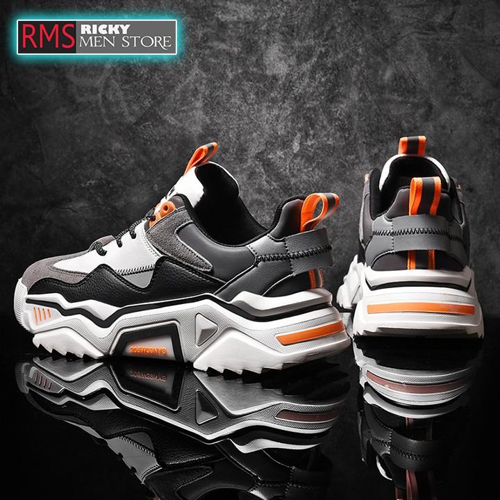 Giày sneaker nam phản quang cá tính - giày nam đế cao , năng động