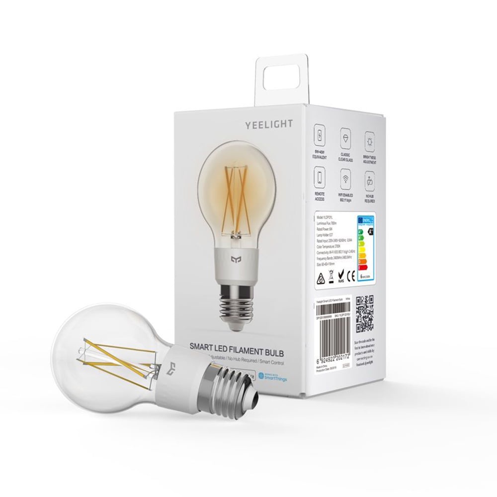 Bóng Đèn Led dây tóc Thông Minh Yeelight Filament Bulb ST64/ YLDP12YL, đui E27 - Hỗ trợ Homekit - Edison vintage