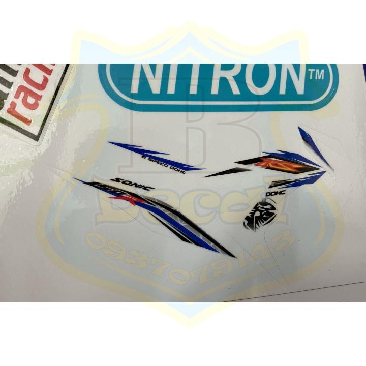 Tem rời dành cho sonic 150 RS trắng xanh