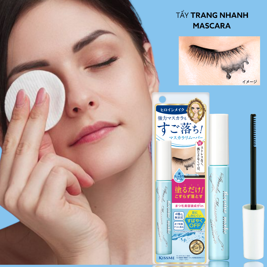 Mascara Tẩy Trang Dành Cho Mi Kissme Heroine Make Speedy Mascara Remover 1.8g