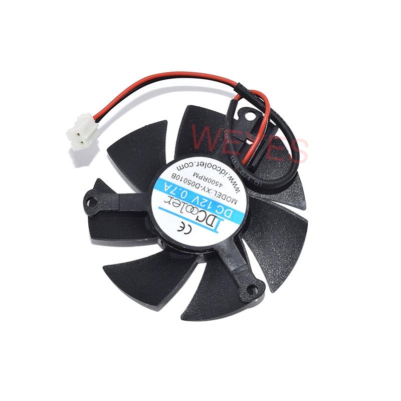 Quạt tản nhiệt 2 dây XY-D05010B DC 12V 0.7A 47MM 4500RPM mới
