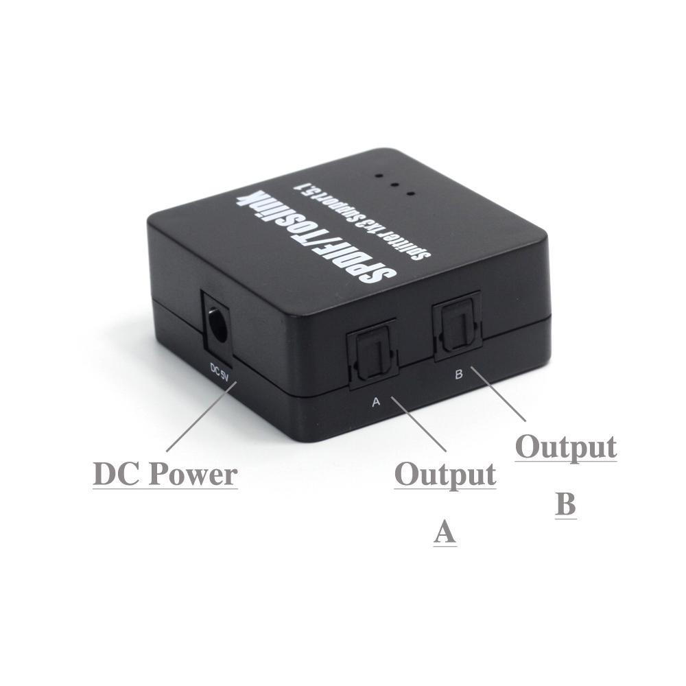 Bộ chia cáp âm thanh quang SPDIF từ 1 ra 3 thiết bị - Toslink 1x3 - Hồ Phạm