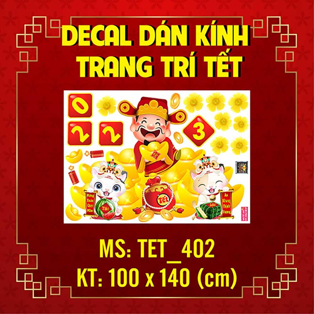 DECAL TRANG TRÍ TẾT 2023 COMBO SỐ 4