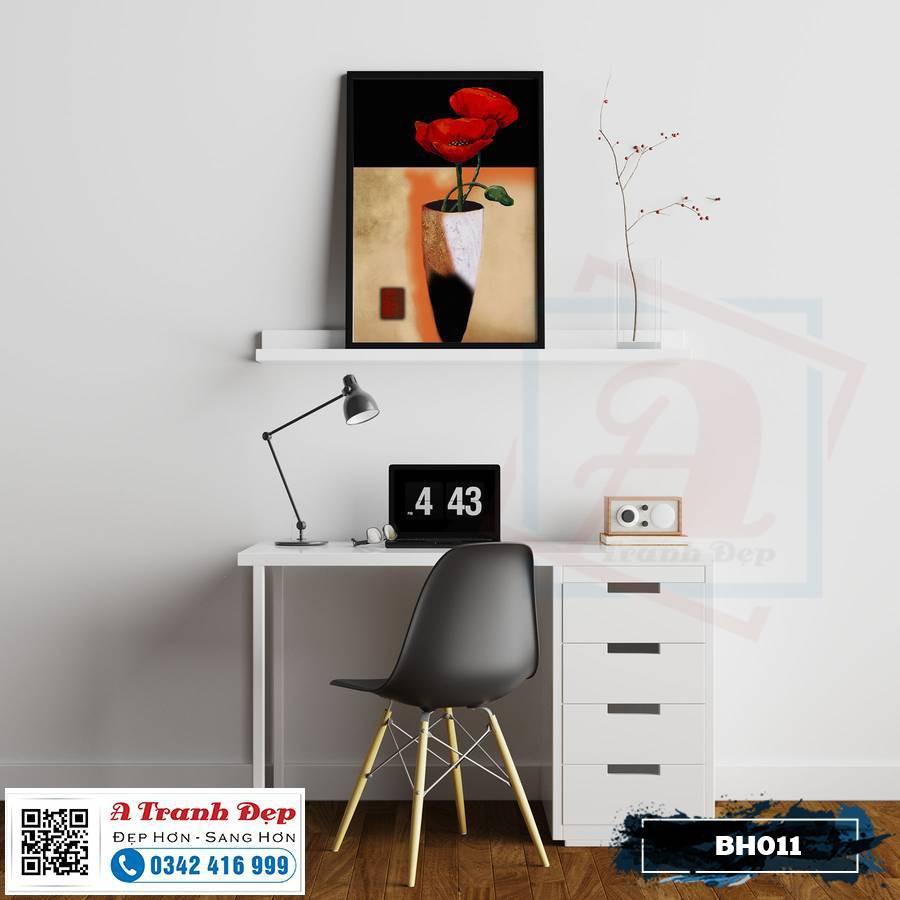 Tranh Canvas bình hoa nghệ thuật - BH011