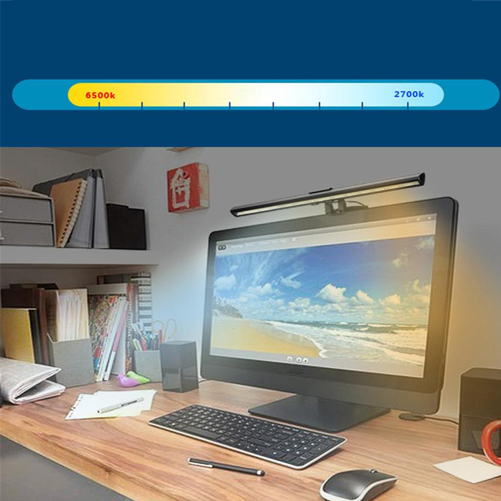Office Read Laptop Adjustable Temperature Monitor Screen LED Hanging Lamp