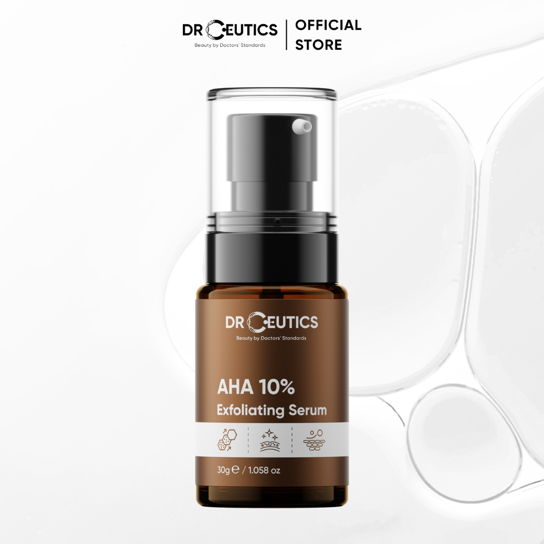 Serum AHA DrCeutics Tẩy Da Chết Làm Sáng Và Chống Lão Hóa Da AHA 10% Exfoliating