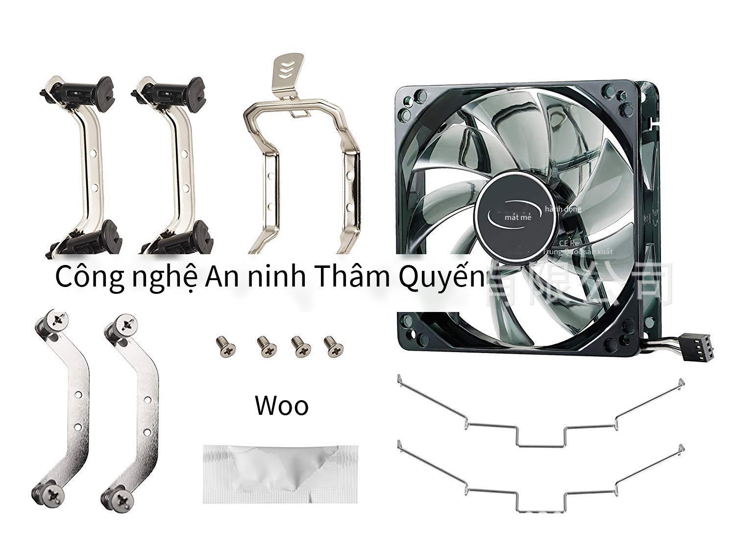 Khuyến Mãi DEEPCOOL 400 Làm Mát Tản Nhiệt CPU AMD Máy Tính Tắt Tiếng Quạt CPU 4 Đồng Nguyên Chất Ống Dẫn Nhiệt Quạt LED