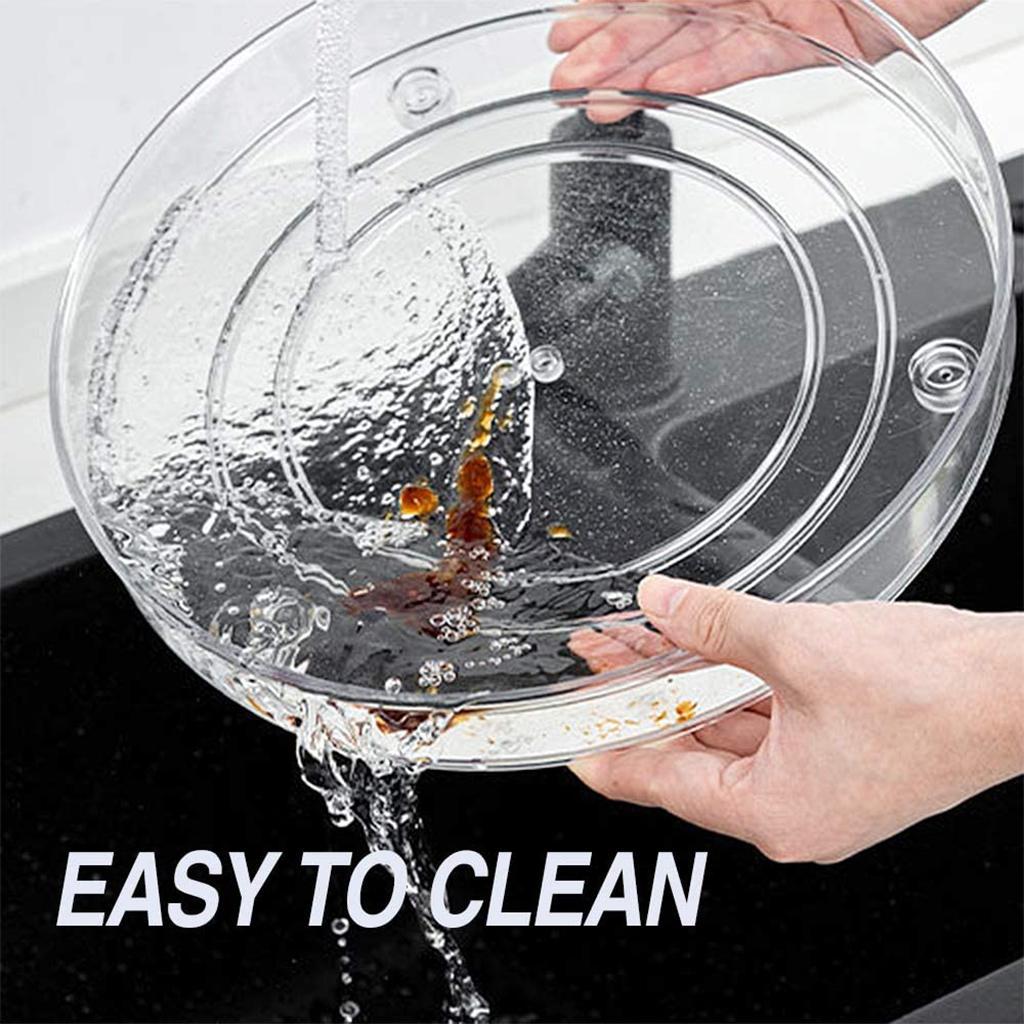 Rotatable Food Storage Container Countertops Spices Condiments Rack 1 Tier