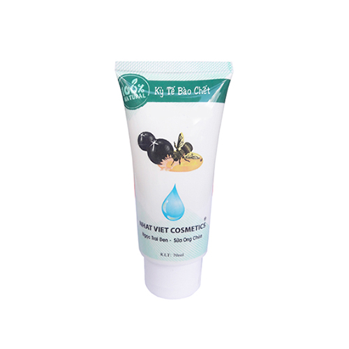 Gel Tẩy Kỳ Tế Bào Chết Da Mặt, Ngọc Trai Đen, Sữa Ong Chúa 70ml