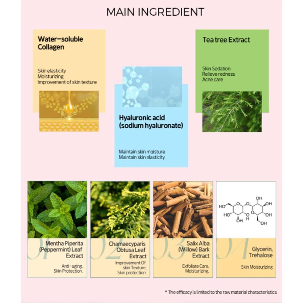 Hộp 10 Mặt Nạ Giấy Banobagi Super Collagen Mask Stem Cell Vitamin Viên Thuốc Thần Thánh 30ml/Miếng