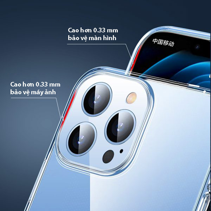 Ốp iPhone 14 Promax Mipow Soft TPU Crystal Clear nguyên liệu Đức ST14D- Hàng chính hãng