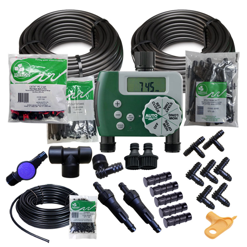 Bộ hẹn giờ tưới cây OMEGA-58 kết hợp với béc tưới phun mưa Spectrum