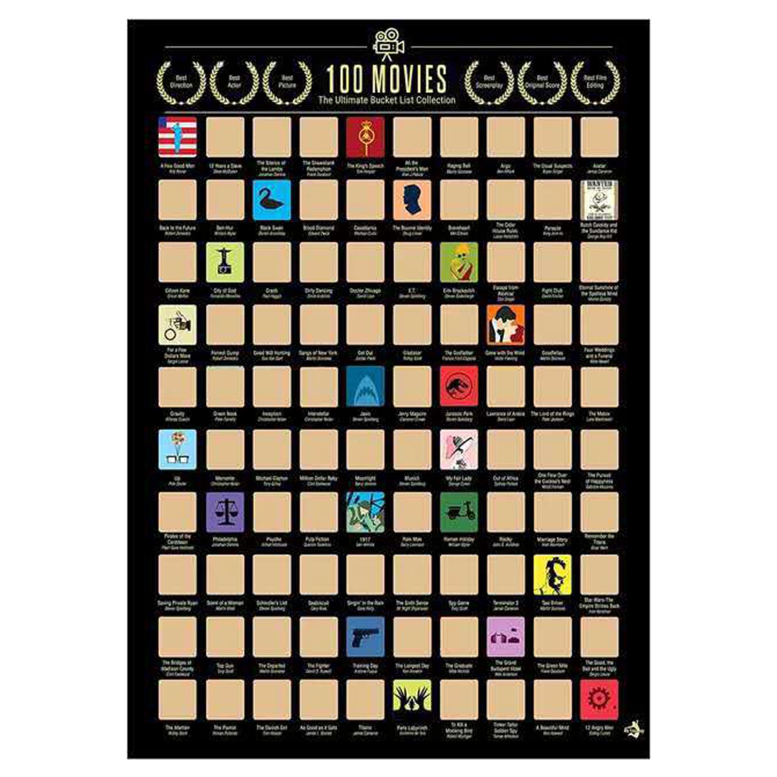 Áp phích giới thiệu 100 bộ Phim kích thước 594 * 420mm