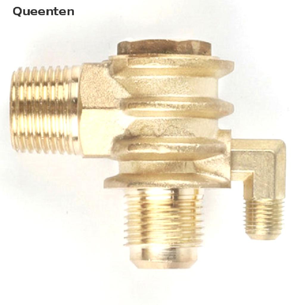 Queenten 3-Port Check Valves One Way Male-Threaded Workshop Air Compressor 20*19*10mm QT