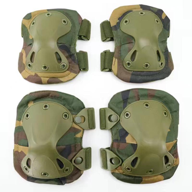 Chiến Thuật Miếng Lót Đầu Gối Khuỷu Tay CS Quân Sự Bảo Vệ Quân Đội Airsoft Ngoài Trời Thể Thao Săn Bắn Kneepad Đồ An Toàn Miếng Lót Bảo Vệ Hỗ Trợ Color: Set8