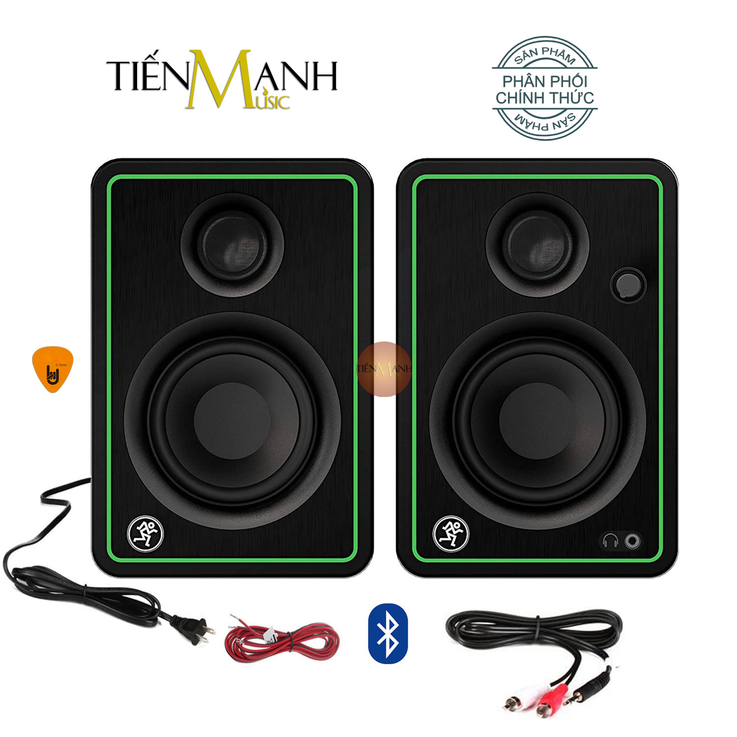 Mackie CR5 XBT Loa Kiểm Âm Nghe Nhạc Eris Powered Studio Monitor Speaker CR5XBT Pair Hàng Chính Hãng - Kèm Móng Gẩy DreamMaker