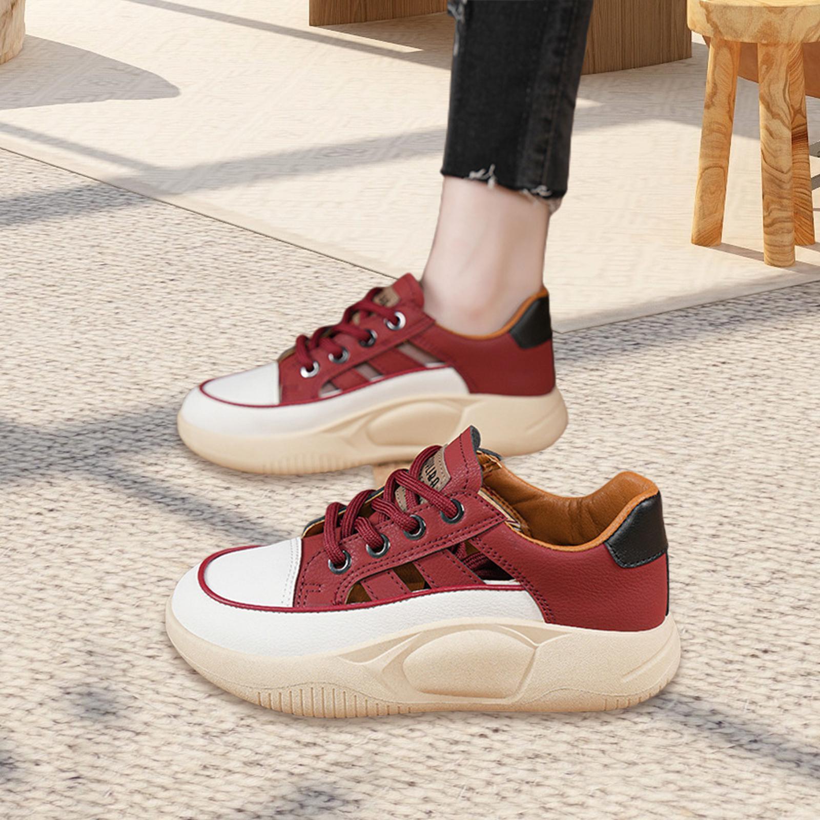 Women Platform Sneakers Lightweight Thick Soled Sneakers Female Summer Shoes