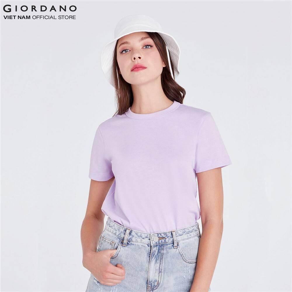 Áo Thun Cổ Tròn Nữ Giordano C-neck Tee 05329329