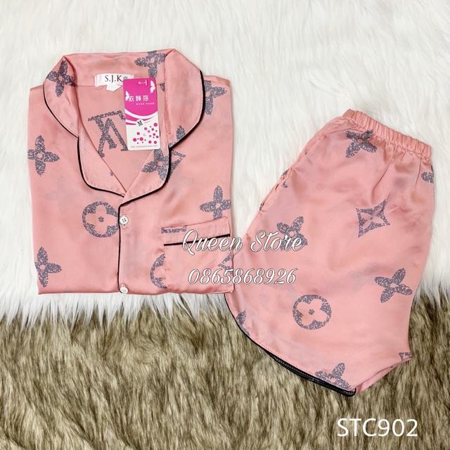 Bộ lụa satin cộc đùi có size, có túi