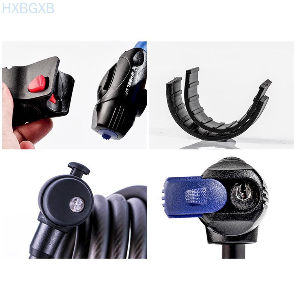 1.2/1.8m Anti Theft Bike Lock Steel 5 Digital Code Password Key Type Combination Bicycle Cable Lock