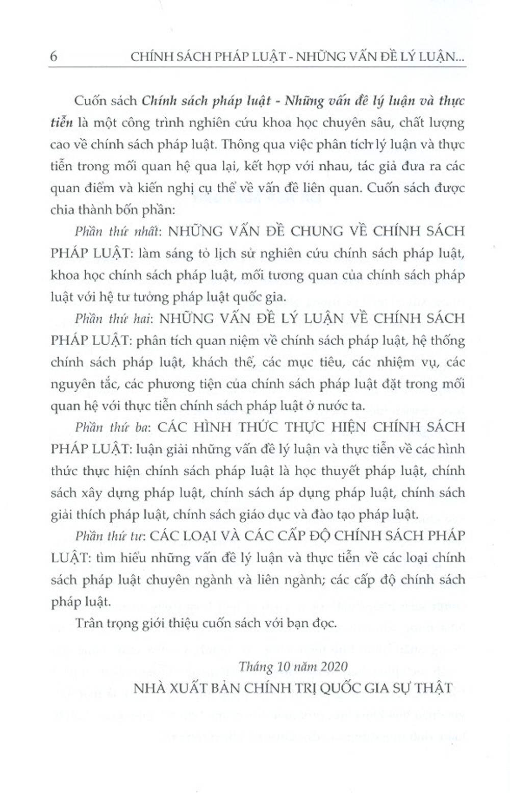 Chính Sách Pháp Luật - Những Vấn Đề Lý Luận Và Thực Tiễn