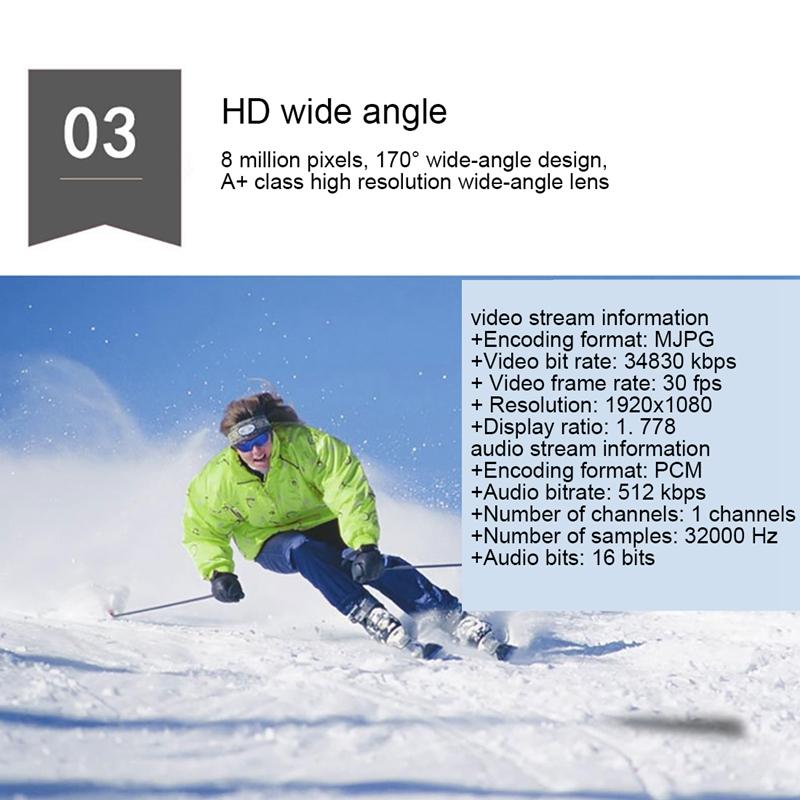 MC30 Mini Sports Camera 1080p HD Waterprooter Sports DV rộng góc đạp xe đạp máy ảnh xe máy ngoài trời