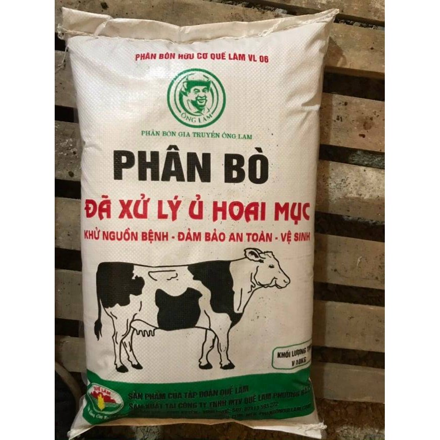 ￼Phân bò đã xử lý ủ hoai mục Quế Lâm bao 10kg