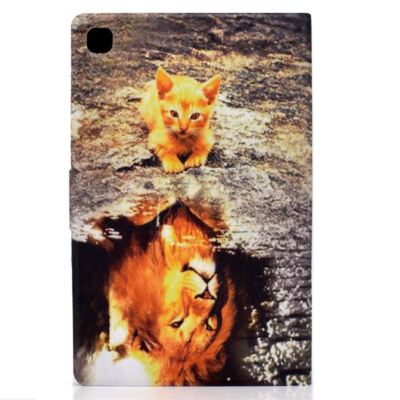 Bao Da Họa Tiết Chú Mèo Dễ Thương Cho Samsung Galaxy Tab A7 Sm-T500 T505 10.4 Inch