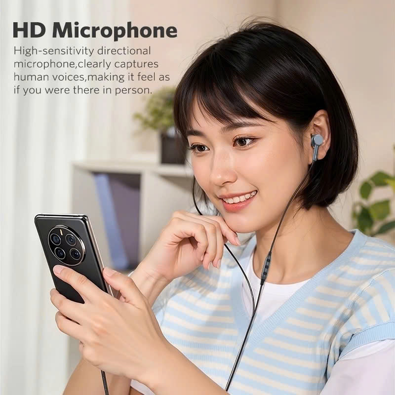 Tai Nghe Có Dây Chân Type C Cho Iphone 15 16 17 Samsung Xiaomi Cao Cấp Âm Thanh Hay Có Mic Nghe Nhạc Chơi Game - Hàng chính hãng - Tai Nghe Có Dây Nhét Tai