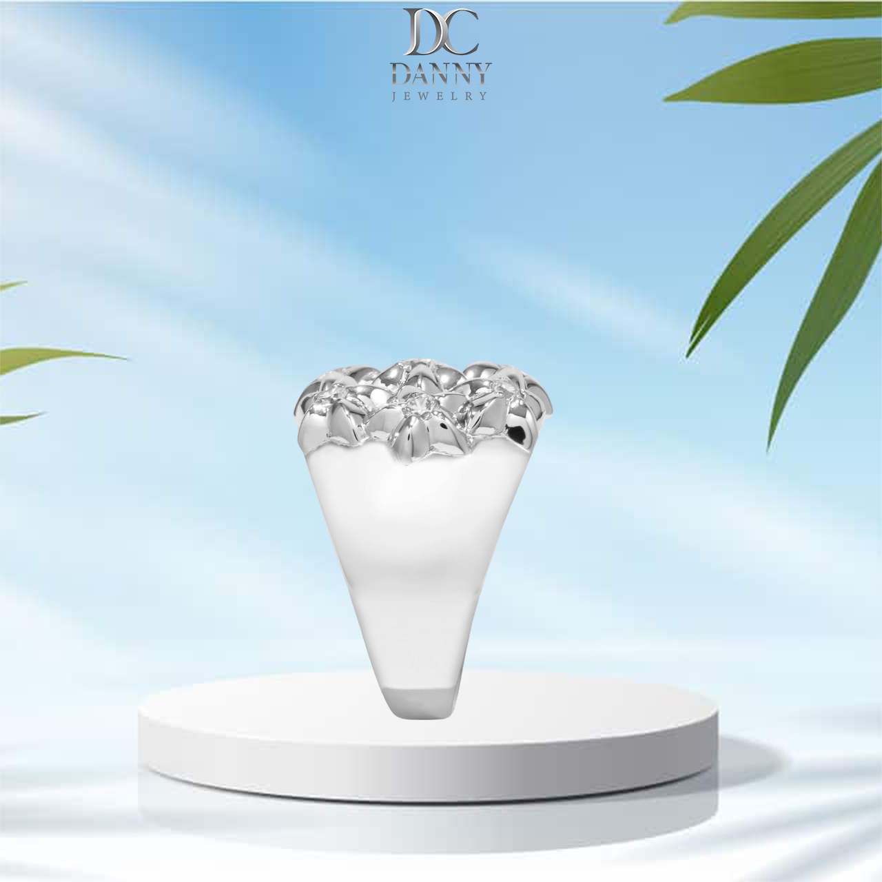Nhẫn Nữ Danny Jewelry Bạc 925 Đính 7 Sao Đá CZ Xi Rhodium SPLRA980