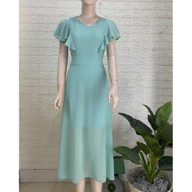 ĐẦM MAXI CỔ V CÁNH TIÊN