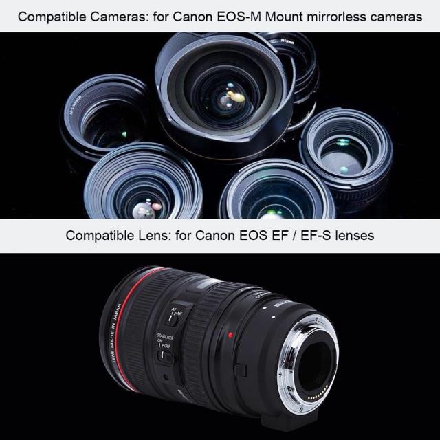 Ngàm chuyển EF-EFM dùng để nối ống kính canon EF,EF-S vào body Canon Eos