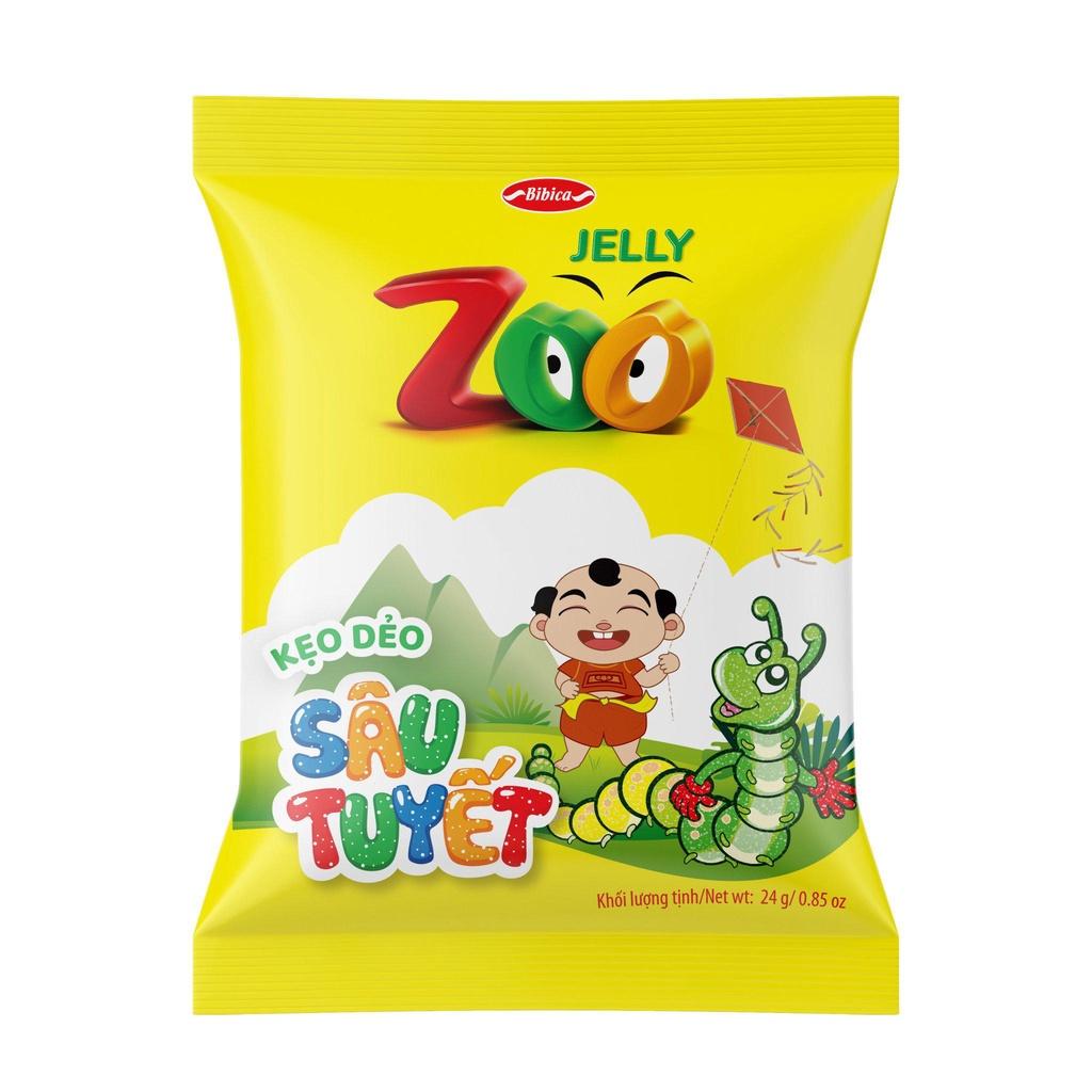 Kẹo dẻo Zoo Bibica Sâu Tuyết Túi 24g