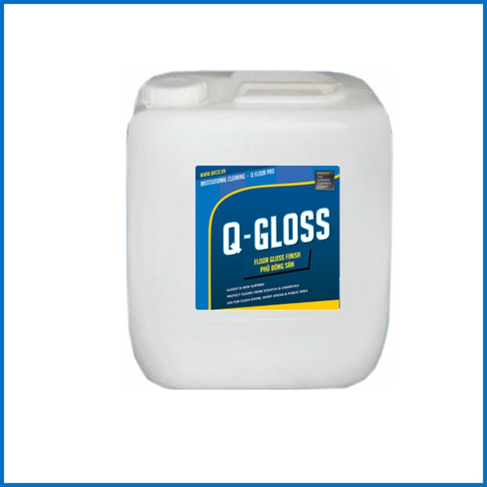 Phủ Bóng Sàn gốc Acrylic AVCOChem - Q-GLOSS - Siêu bóng bền đẹp - can 20 lít - Hàng Chính Hãng