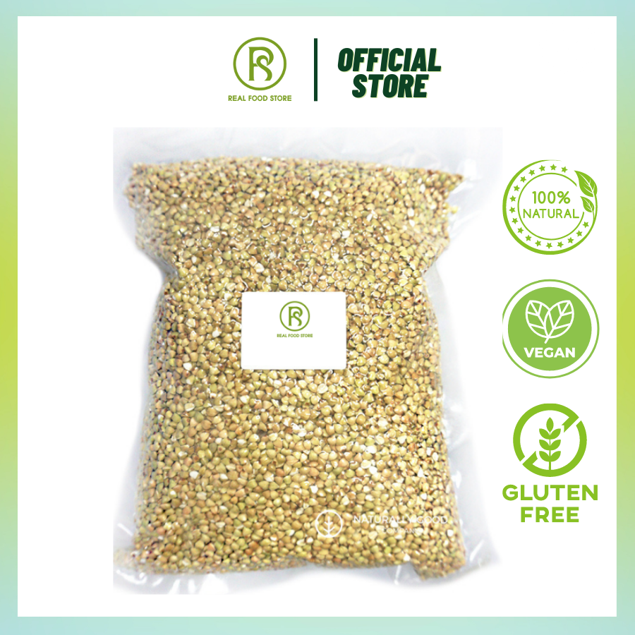 Hạt Kiều Mạch Real Food Làm Salad, Cháo & Nấu Ăn Tốt Cho Tiêu Hóa (Buckwheat) - (500g, 2kg)
