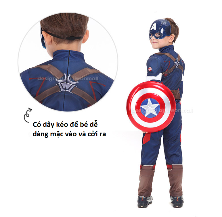 Trang phục hóa trang cao cấp Avengers Captain America