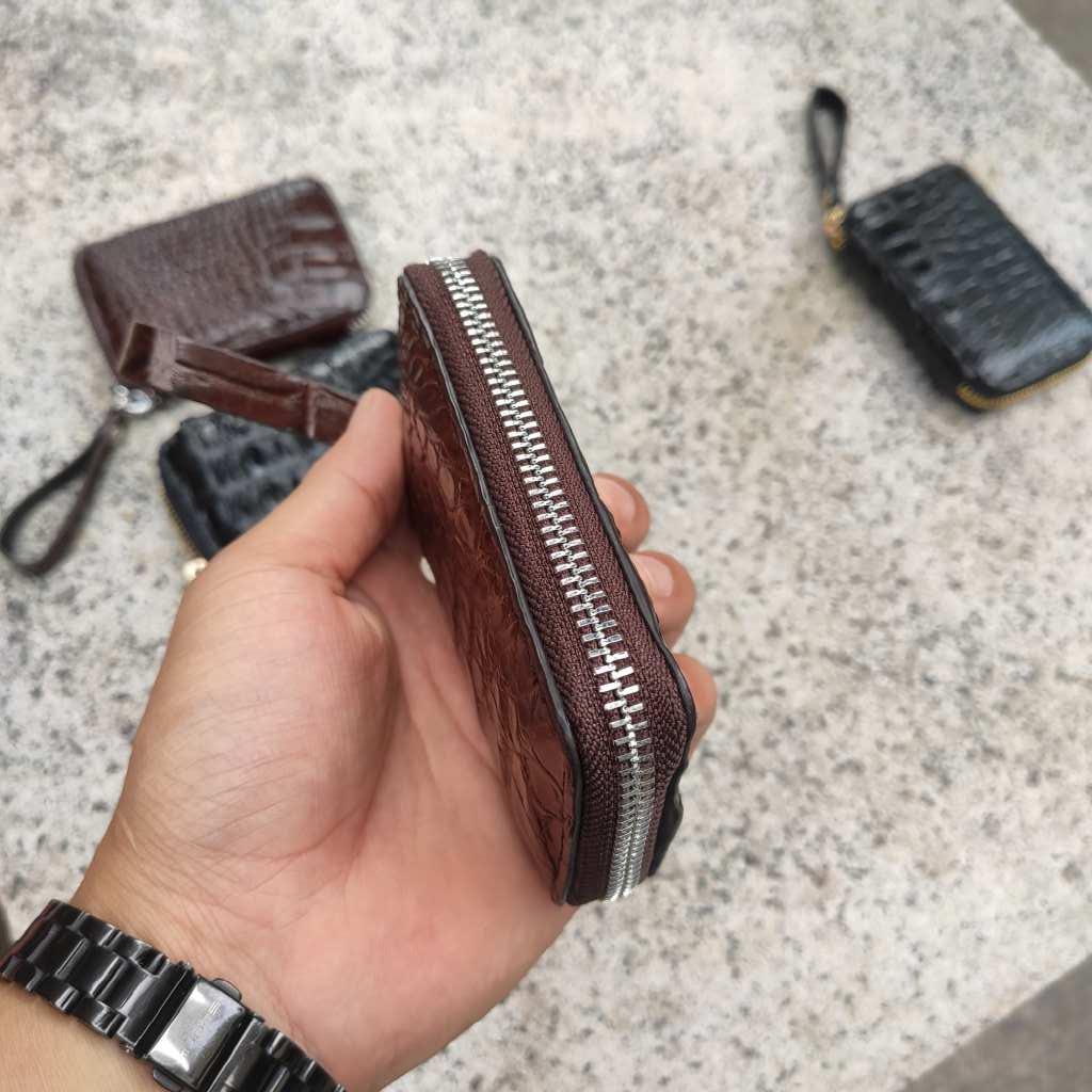 Ví đựng thẻ mini Da cá sấu thật Cao cấp cho nam nữ!