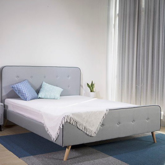 Giường bọc vải Scandinavian 1m8x2m