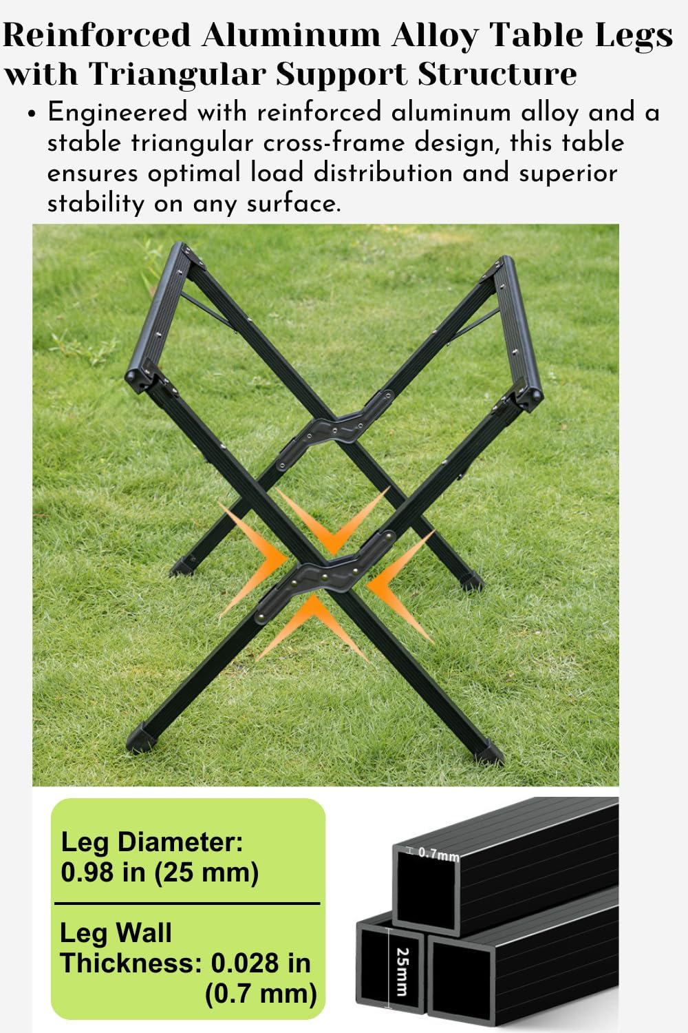 Bàn cuộn nhôm xếp gọn Campingmoon BKT-160 BKT160